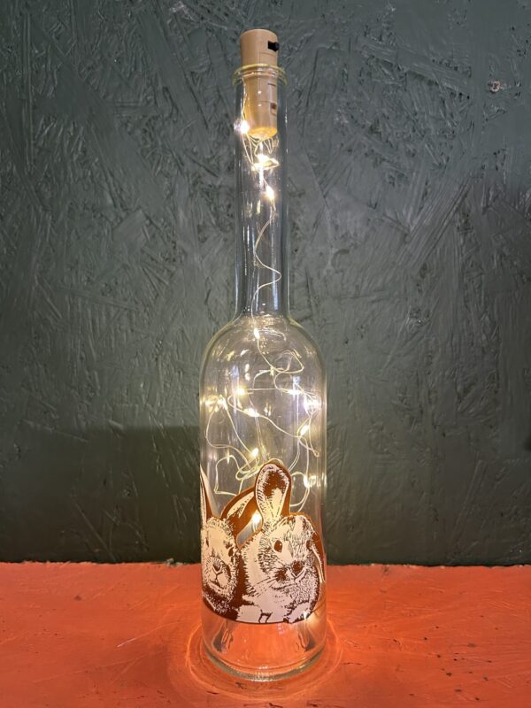 Sierfles met lampjes