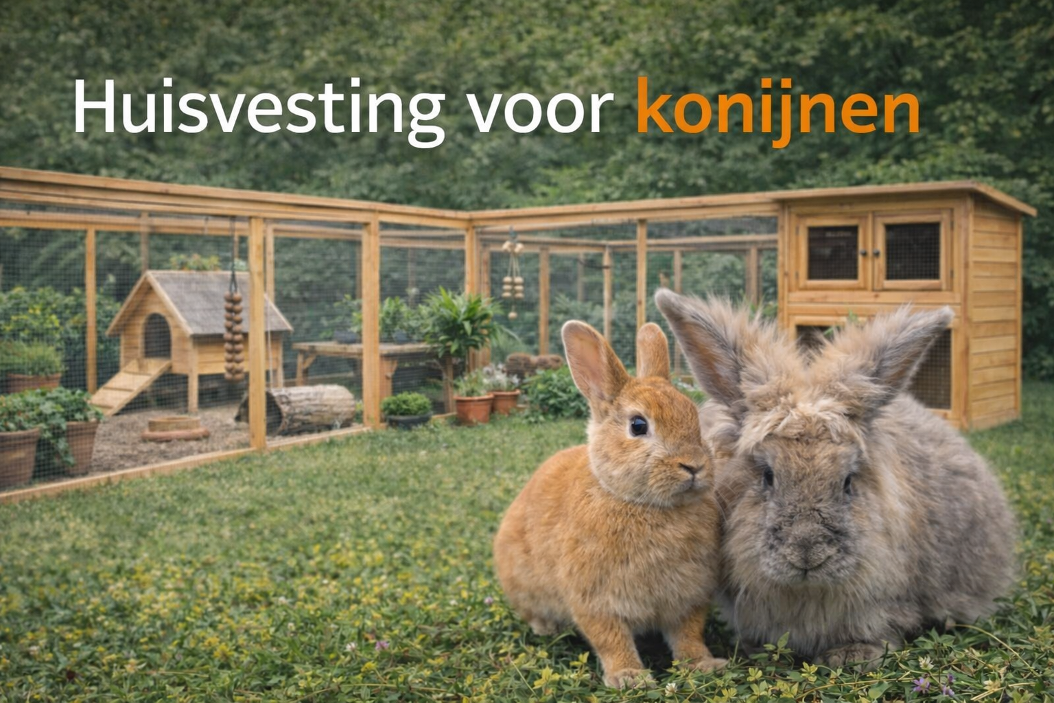 Huisvestiging voor konijnen