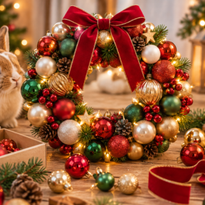 Workshop: Kerstkrans maken van kerstballen